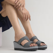 Women's Wedge Heel Open Toe Slip-On Casual Fashion Wedges Sandals